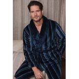 Pastunette - Badjas - Blauw - Polyester - Gestreept Design