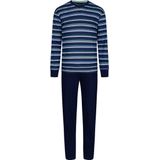 Pastunette - Heren Pyjama - Blauw - Katoen - Lange Mouwen - V-hals