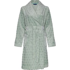 Pastunette - Fleece Badjas - Groen - 70% Gerecycled Polyester