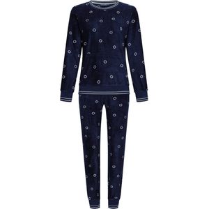 Rebelle - Warme Fleece Pyjama - Donkerblauw - Dames