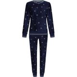 Rebelle - Warme Fleece Pyjama - Donkerblauw - Dames