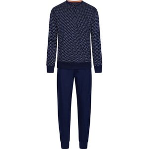 Donkerblauwe katoenen Pastunette heren pyjama - Blauw - Maat - XXL