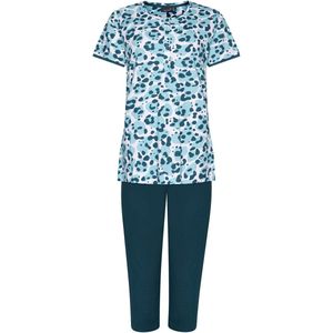 Dames Pyjamaset Rebelle - Tropical Turquoise - Bio Katoen - Maat 38