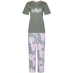 Pastunette - Green Breeze - Pyjama Set - Groen/Wit - 100% Organisch Katoen