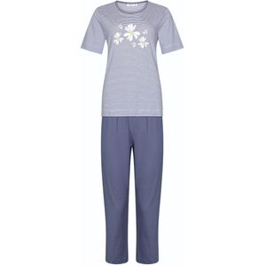 Pastunette - Flowers - Pyjamaset - Grijs/Wit - 100% Katoen