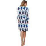 Pastunette - Ocean Drift - Jurk - Blauw/Naturel - Viscose/Elastan