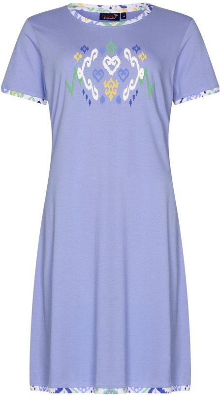 Rebelle - Ikat - Nachthemd - Lila - Bio Katoen