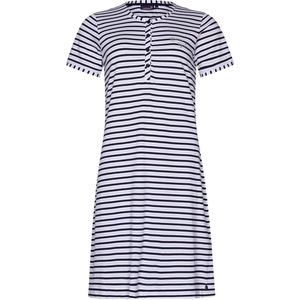 Rebelle - Nachthemd - Gestreept - Bio Katoen - Wit met Lichtblauw en Donkerblauw