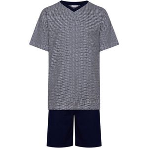 Pastunette - Heren Shortama - Marineblauw - 50% Katoen 50% Modal