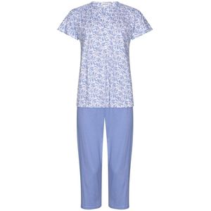 Pastunette Pyjama Soft Blue - Katoen - Blauw/Wit - Maat 54