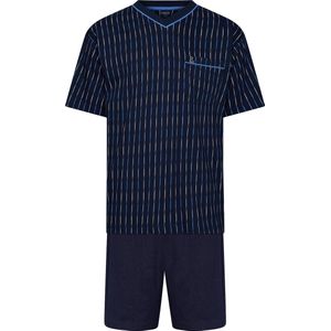 Flanellen Robson doorknooppyjama - Blauw - Maat - 48