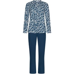 Pastunette - Blue Bloom - Pyjama - Blauw/Wit - Bio Katoen