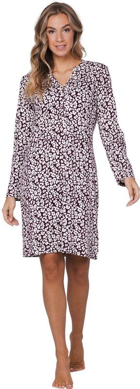 Pastunette Premium - Nachthemd - Burgundy - Katoen/Modal