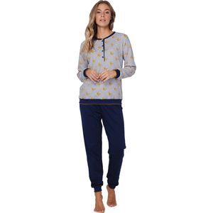 Pastunette - Moonlite - Pyjama - Wit/Blauw - Katoen