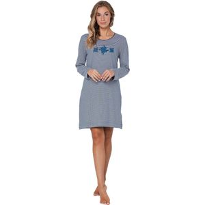 Pastunette - Blue Bloom - Nachthemd - Blauw - Bio Katoen