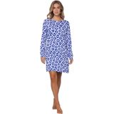 Rebelle - Leopard Lilac - Nachthemd - Paars/Wit - Bio Katoen