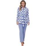 Pastunette - Blue Fog - Huispak - Blauw/Wit - Fleece