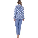 Pastunette - Blue Fog - Huispak - Blauw/Wit - Fleece