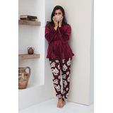 Pastunette Premium - Burgundy Dream - Pyjama - Bordeaux - Ecovero Viscose