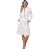 Pastunette - Beige Animal - Badjas - Fleece - Rits