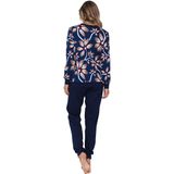 Pastunette Premium - Pyjama - Donkerblauw - Midnight Bloom - Katoen - Interlock