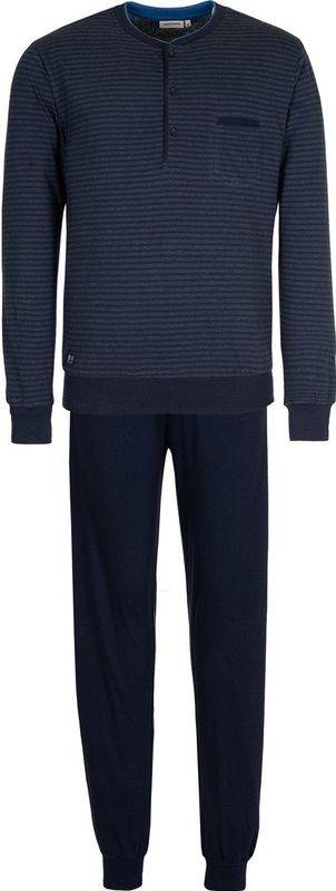 Pastunette - Pyjamaset - Donkerblauw - Katoen - Gestreept