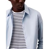 CALVIN KLEIN Effen Stretch Slim Fit Shirt - Blauw - Katoen
