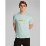 Calvin Klein - Groene Katoenen Heren T-Shirt