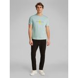 Calvin Klein - Groene Katoenen Heren T-Shirt