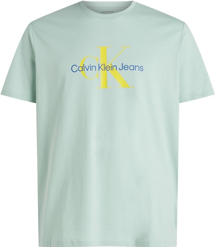 Calvin Klein - Groene Katoenen Heren T-Shirt
