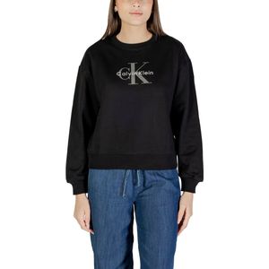 Calvin Klein Jeans - Printed Long Sleeve Sweatshirt - Zwart - Katoenmix