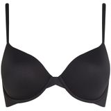 Balconette BH - Black - Gevoerd - Met Beugel - Aansluitend - Elastisch