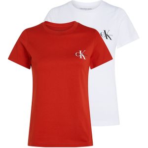 Calvin Klein Jeans T-Shirt "2-PACK MONOLOGO SLIM TEE", (Packung, 2er-Pack)