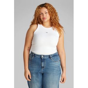 Calvin Klein Jeans Plus Tanktop PLUS WOVEN LABEL RIB TANK TOP