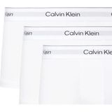 Calvin Klein - Low Rise Trunk 3 Pack - Boxershorts - Wit - Katoen, Elastaan