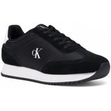 Calvin Klein Jeans - Vetersneakers - Zwart - Leer