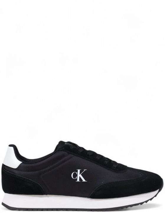 Calvin Klein Jeans - Vetersneakers - Zwart - Leer