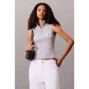 Calvin Klein - Jeans Top - Grijs Gemêleerd - Mouwloos