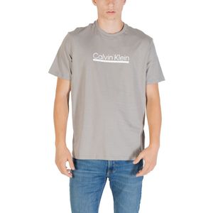 Calvin Klein - Printed T-shirt - Grijs - Katoen