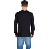 Calvin Klein - LS Waffle Badge Crewnk TEE - Trui - Zwart - Katoen