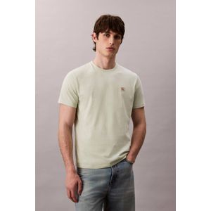 CALVIN KLEIN JEANS regular T-shirt BADGE 30S lichtgroen