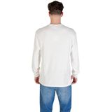 Calvin Klein - LS Waffle Badge Crewnk TEE - Ecru - Katoen