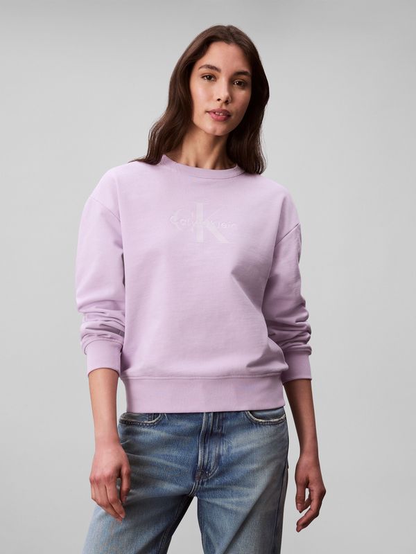 Calvin Klein Jeans - Sweat-shirt - Violet - LS MNLG FRNCH TRRY R LV047B234G