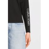 Calvin Klein - Shirt - Zwart/Wit - Lange Mouw - Normale Pasvorm