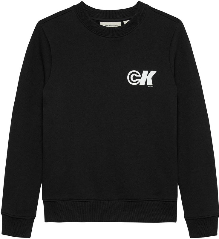 Calvin Klein - Sweatshirt - Zwart - Met Logoprint - Lange Mouw