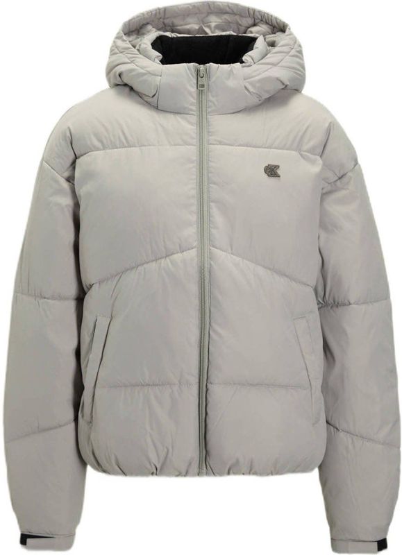 Calvin Klein - Gewatteerde Jas - Grijs - Meisjes
