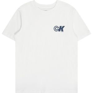 Calvin Klein Jeans Shirt 'SEASONAL'  donkerblauw / offwhite