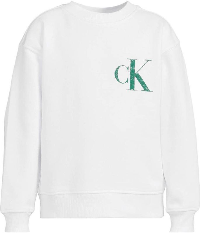 Sweater - Ronde Hals - Zwart - Sweatstof - Logoprint