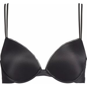 Calvin Klein dames Liquid Touch plunge push-up bra, push-up BH, zwart