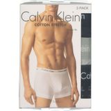 Calvin Klein - 3P Trunk - Onderbroek - Zwart/Grijs Heather/Indued Logo